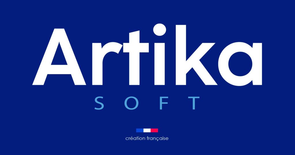 Logo Artika (fond bleu)