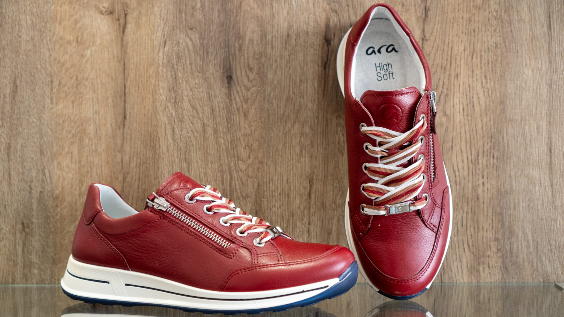 Baskets femme Rouge Ara