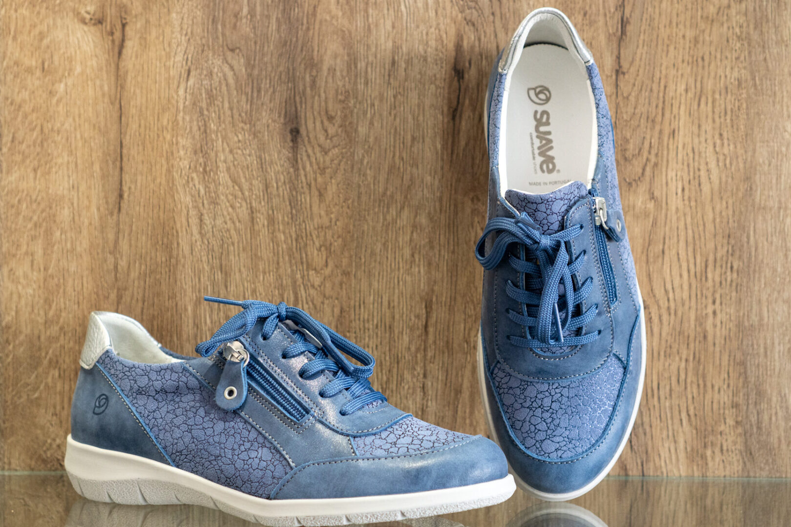 baskets Suave bleues